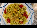 Shrimp Pesto Pasta Recipe | Shrimp Pasta | Pesto Pasta Recipe | Prawn Pasta | 30 Minute Meal