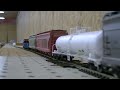 Very Long HO scale CSX model train