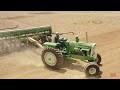 OLIVER 2255 Tractor Seeding Soybeans