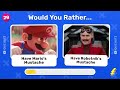 Would You Rather... Super Mario VS Sonic Edition 🍄⚡