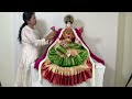 Varamahalakshmi Double Frill Decoration Ideas