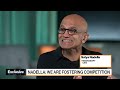 Microsoft CEO Nadella on AI PC Plans, Taking on Apple, Fostering Competition