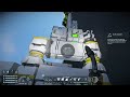 An Engineer Designing A Space Elevator In Space Engineers