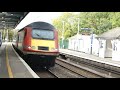 Class 43 tribute + last LNER HST passing Welwyn garden city.