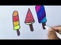 How To Draw And Paint Ice-cream
