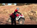 Honda 250x, Recon, and CRF 70 Playing on the Hillside