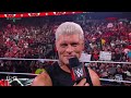 Cody Rhodes huge pop entrance in his hometown of Atlanta: WWE Raw, July 17, 2023