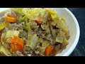 🔵 Ground Beef and Cabbage Soup Recipe