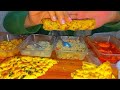 Eating Egg Fried Rice with chicken manchorian, White Handi With Roghni Naan, Macronies ||Asmr Eating