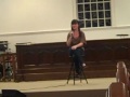 Maddy Morisseau singing Temporary Home, Woodbury Union church Talent Show, 2012.