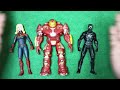 HULK BUSTER VS BLACK PANTHER VS CAPTAIN MARVEL 💥 MERAKIT MAINAN AVENGERS TOYS ASSEMBLE SUPERHEROES