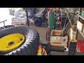 How to mount a small riding mower tire. Very easy method. Read description for more info.