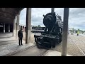 Moving steam engines at Spencer, NC