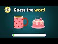 Guess the word by emoji || Emoji challenge || Quiz