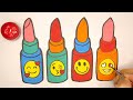 Emoji Lipsticks Drawing Tutorial  | Easy Step-by-Step Guide For Kids
