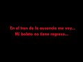 No volveré - Pedro Infante. (Letra)