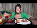 FRIED CHICKEN AND SWEET AND SOUR SAUCE MUKBANG!!