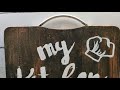 Turning an old chopping board into a kitchen decor| first video of 2021 | happy new year MY creation