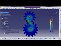 Gear simulation Catia V5 FEM Structure Analysis