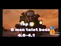 top 11 strongest characters in skibidi toilet