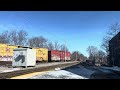 CSX L010 pulls into Walpole 2/22/24