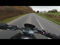 COLD RIDE TO BALA LAKE (WALES UK) POV 4K MT07 AKRAPOVIC