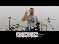 RITMOS de BATERIA con PARADIDDLE desde CERO - Clases de batería