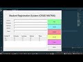 CRUD Student Management System (How to connect Python GUI into Database MySQL)
