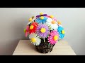How to Make Flower With Drinking Straw - DIY Flower - Straw Craft Idea