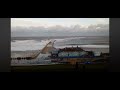 Roker Pier Sunderland swamped with tidal surgeFriday 13th January 2017 Weather storm Sunderland uk