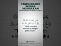 Tanda Doamu Segera Dikabulkan #doa #qobul