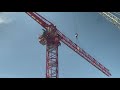 Marriott HQ Bethesda, tower crane #1 install