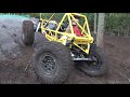 4x4 rock crawler off road vehicles in action in vehicle trial @ Raisio 2019