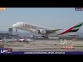 RARE EMIRATES A380 TAKE OFF!
