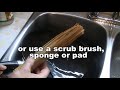 How To Clean And Restore A Burnt Wok   (Seasoning A Carbon Steel Wok)   How To Make A Wok Non-Stick