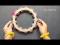 Unique Wall Hanging Craft with matchstick||Paper flower wall decor ideas