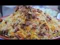 Best Uzbek pilaf making recipe | National food in Uzbekistan