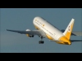 Sultan of Brunei Boeing 767-200 [V8-MHB] take off from Amsterdam Schiphol