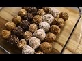 NO-BAKE ENERGY BALLS » 5 Flavours for Healthy Breakfast or Snacks | 2 Easy Methods with Oats & Dates