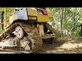 Amazing CAT D6R XL Bulldozer Operator Working to Expand Plantation Road