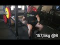 Bench Press : 157,5kg @8