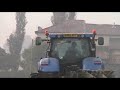 new holland T7060 cingoli in gomma ( track in plowing )