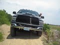 Power Wagon crawling on the dirt piles