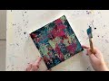 Easy Acrylic Abstract Painting Technique On Canvas / Painting Without A Brush