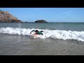 William Body Boarding in Portugal