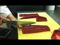 how to cut tuna for sushi sashimi