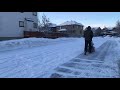 Ariens Professional 21 SSRC - Clearing Snow On A Cold Canadian Morning !