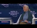 WEF Jane Goodall, advocates reducing the global population down to 450 million