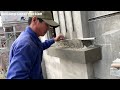 Construction Techniques To Complete Beautiful Porch Columns With Sand And Cement