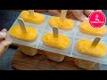 Delicious Homemade Mango Dolly Ice Cream | 2 Flavors in 1 Bar Recipe